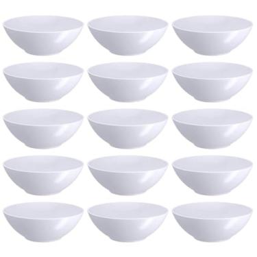 Imagem de Kit 15 Bowls Plástico Tigela Servir 500ml Coza Pote Redondo Restaurante Sobremesas