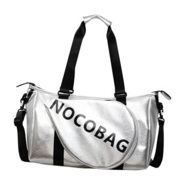 Imagem de Generic Bolsa de Ombro para Jogadores de Tênis, Grande Capacidade, com Alça de Ombro, Organizador, Viagem, Adultos, Bolsa de Badminton Multifuncional, Prata