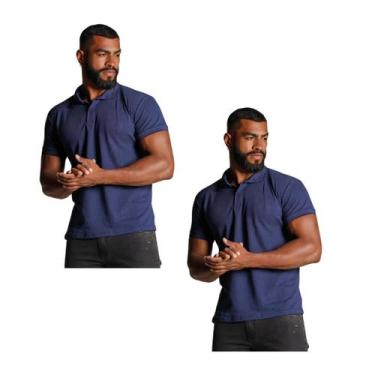 Imagem de Kit 2 Camisas Gola Polo Masculina De Alta Qualidade Linha Premium Não 
