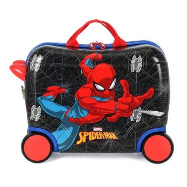 Imagem de Mala De Viagem Carrinho Infantil Homem Aranha Spider Man