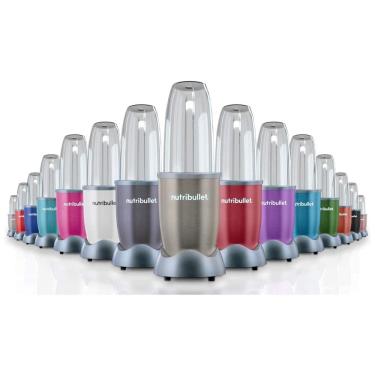 Imagem de iquidificador para Vitaminas com 13 Acessórios, 110V 900W, NUTRIBULLET NB9 1301S, Cinza