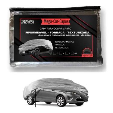 Imagem de capa de cobrir carro impermeável forrada sol chuva ss - mega car capas