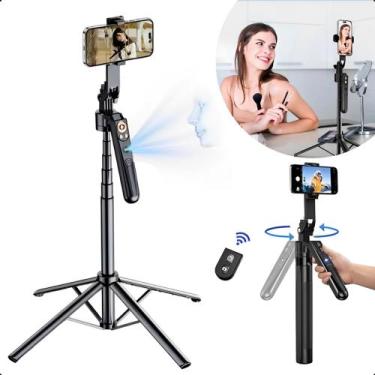 Imagem de Tripé Estabilizador 360 Facial Controle Bluetooth Gimbal Ia - Peining