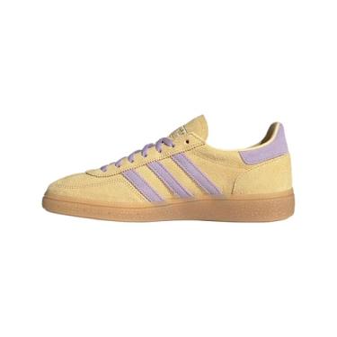 Imagem de adidas Tênis feminino Bluglo/Byello/Goldmt Handebol Spezial W laranja em pó ameixa/chiclete 45 EUA, Multi, 10 Wide