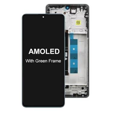Imagem de AMOLDE para Xiaomi Redmi Note 13 Pro 4G 23117RA68G 2312FPCA6G Tela LCD Touch Screen Assembly (verde com moldura)