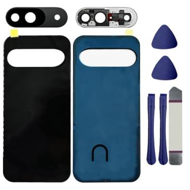 Imagem de Para Pixel 9 Vidro traseiro compatível com Google Pixel 9 5G Capa traseira de vidro parte de substituição de porta com lente de câmera, fitas pré-instaladas e kits de ferramentas (não é compatível com