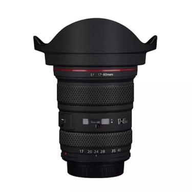 Imagem de Adesivo para câmera EF 17-40 4 capa de lente antiarranhões para Canon EF 17-40 mm F4 adesivo de película protetora (preto fosco)