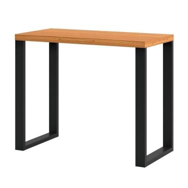 Imagem de Mesa Escritório Estilo Industrial F11 Freijó/preto Fosco - Pradel