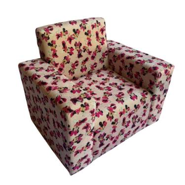 Imagem de Mini Sofa Infantil Poltrona Criança Estofado Com Personagem Minnie