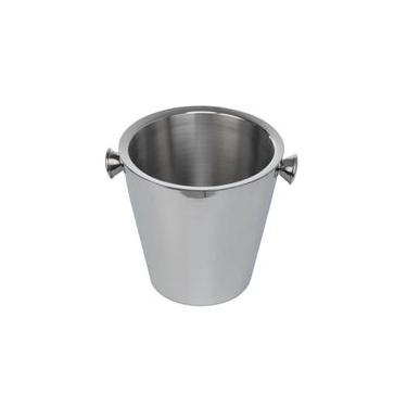 Imagem de Balde para champanhe em aço inox com parede dupla Fracalanza Freddo 3,8 litros