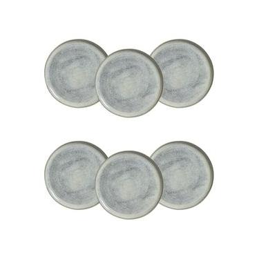 Imagem de Conjunto de Pratos Rasos Porto Brasil Bio Green Granite 29cm - 6 Peças