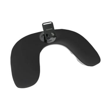 Imagem de MotiveTech Apoio de braço em formato de U, removível com suporte para celular, apoio de mão portátil e para manicures e salões de beleza, Preto