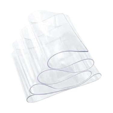 Imagem de Stgfyxgs Cortina de porta em PVC para cães, com aba de 200 cm de comprimento, ideal para projetos "faça você mesmo" de casinha de cachorro. Pode ser, Transparente