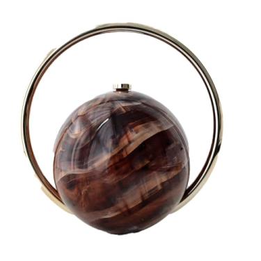 Imagem de Bolsa feminina com bola de mármore para noite, bolsas elegantes e luxuosas, para festas, férias, casamentos, Café, Casual