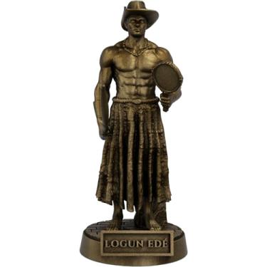 Imagem de Estátua Logun Edé Imagem Umbanda Candomblé Orixá (Cor Ouro Velho)