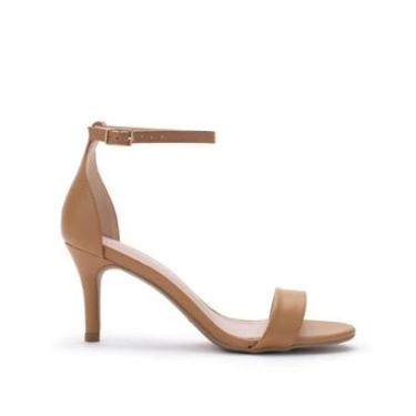 Imagem de Sandália Feminina Salto Médio Lia Line 2319V25.71677 Bege-Feminino