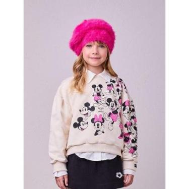 Imagem de Conjunto Casaco e Shorts Efeito Minnie e Mickey Animê-Feminino