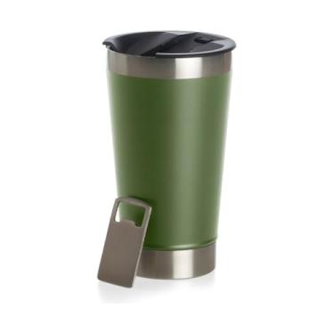 Imagem de Copo Térmico Inox com Tampa e Abridor 473ml