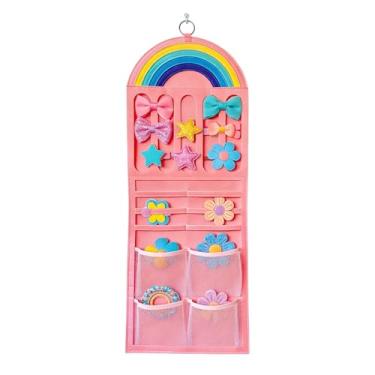 Imagem de Organizador de | Organizador de parede -íris, organização de laço de garra de cabelo para crianças | para elásticos de cabeça, joias, óculos de sol, bolsas, toucador, armário, porta, quarto