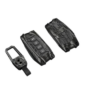 Imagem de Liga de zinco caso chave do carro capa protetor escudo compatível com haval h9 f7x h5 h3 great wall 5 3 m2 h6 coupe m4 h2 6 2022 acessórios automóveis(Black Type 1)