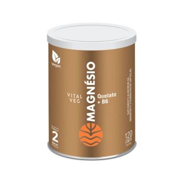 Imagem de Vital Veg Magnésio Quelato + Vitamina B6 - 120 Cápsulas - Vital Âtman-Unissex