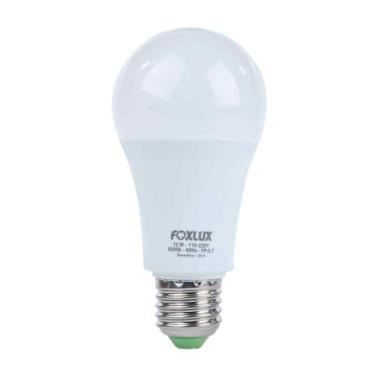 Imagem de Lâmpada Led A60 12w 6500k Bivolt - Foxlux - Substitui Incandescente 75w - Luz Branca