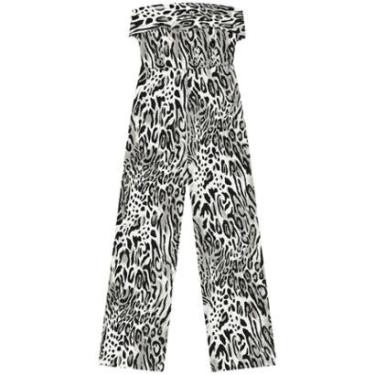 Imagem de Macacão Longo Estampado Sem Alças Com Linho-Feminino