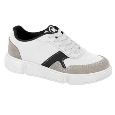 Imagem de Tenis molekinho ref 2838.123.17063 infantil, 28, Branco, Cinza