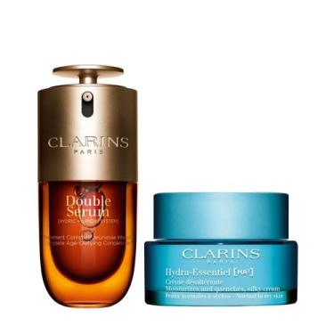 Imagem de Sérum duplo Clarins 30 ml e creme Hydra-Essentiel 50 ml