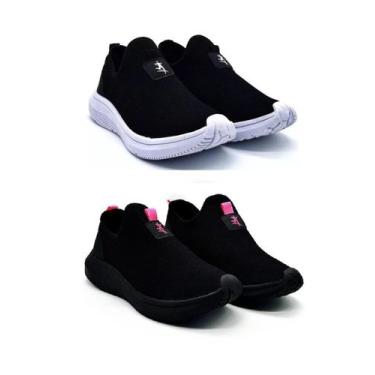 Imagem de Kit 2 Tenis Feminino Academia Dia a Dia Confortável Esportivo - Zion S