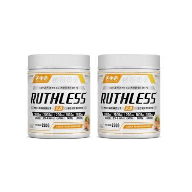 Imagem de Kit 2 Ruthless 2.0 Pré-treino Sabor Tangerina 2x250g FNB Sport Nutrition-Unissex