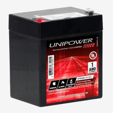 Imagem de Bateria Selada 12V 5,0A Alarme Cerca Nobreak Unipower - POWERTEK/ACTPO