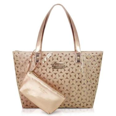 Imagem de Kit De Bolsa E Necessaire De 2 Pçs Glitz Jacki Design Dourado