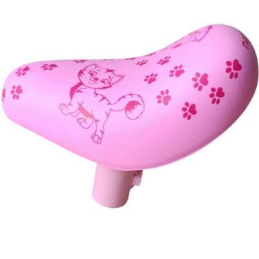 Imagem de Selim Pu Banco Aro 12 Macio Para Bicicleta Infantil Nathor, Rosa