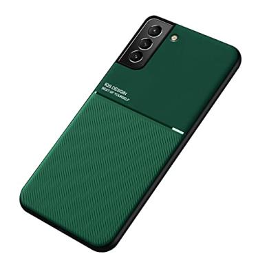 Imagem de Kepuch Mowen Capa para Samsung Galaxy S22 5G - Case Placa de Metal Embutida para Samsung Galaxy S22 5G - Verde