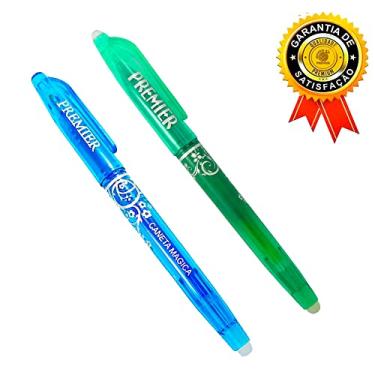 Imagem de 02 Caneta Mágica Fantasminha Frixion Apaga Calor Azul Verde