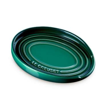 Imagem de Descanso Oval para Colher Verde Artichaut Le Creuset