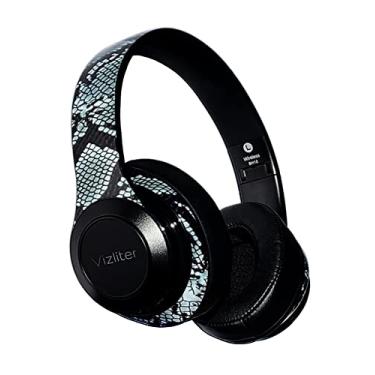 Imagem de Fones de ouvido Vizliter Bluetooth, Fones de ouvido TWS Deep Bass sem fio 5.0 com protetores de ouvido macios de microfone embutido Luzes LED, telefones inteligentes, PC, TV, viagem, treino de ginástica, jogos, cancelamento de ruído