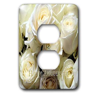 Imagem de 3dRose Tampa de tomada 2 plugues Happy Anniversary lsp_4206_6"