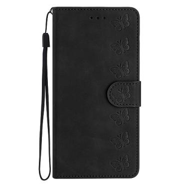 Imagem de Capa de telefone tipo carteira para Samsung Galaxy Note 20 Ultra 10 9 8 A7 A6 A8 Plus 2018 A3 J3 J5 2016 J7 2017 Capa de couro borboleta, preta, para Samsung A3 2017