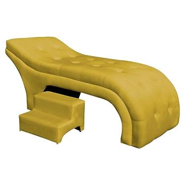 Imagem de Maca Mesa Estética Facial Cílios Sobrancelhas Salão Massagem Veludo Botonê 70 cm - Estopar