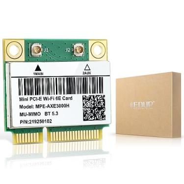 Imagem de AX210HMW Cartão WiFi, Wi-Fi 6E Laptop Wireless Card Mini PCIE, módulo sem fio Tri-Band para laptop, adaptador WiFi 802.11AX com Bluetooth 5.3, MU-MIMO, suporta Windows 11/10 (64bit)/Linux
