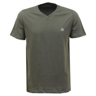 Imagem de Camiseta Masculina Verde Militar Básica TXC 37072