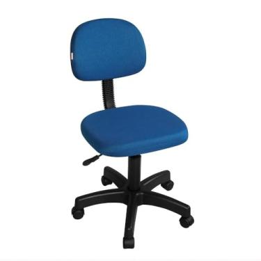 Imagem de 5 Cadeiras Secretária Top Giratória Plus Azul