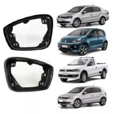 Imagem de Par Moldura Retrovisor C/Furo Pisca Gol Voyage G6 Golf 12/13 - 5259374