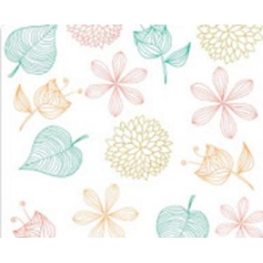 Imagem de Papel De Parede Para Quarto Menina Floral Flores Em 3d Adesivo Lavável