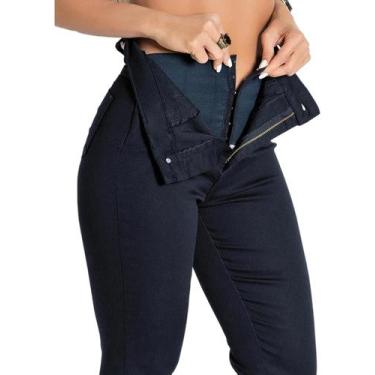 Imagem de Calça Feminina Sawary Jeans Super Lipo, Preto, 48