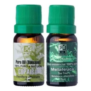Imagem de Kit Óleo Essencial De Melaleuca E Copaíba 100% Puro - RHR