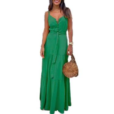 Imagem de Vestido Longo Camadas 3 Marias Decote Casual Festa Casamento Convidada