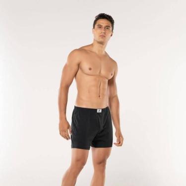 Imagem de Cueca Samba Canção Preto KPR 1140 100% Algodão, Preto, M